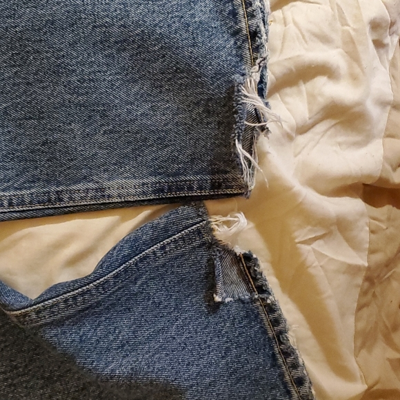 Agolde 90s Mid Rise Loose in Showcase/Dark Denim - Picture 4 of 5